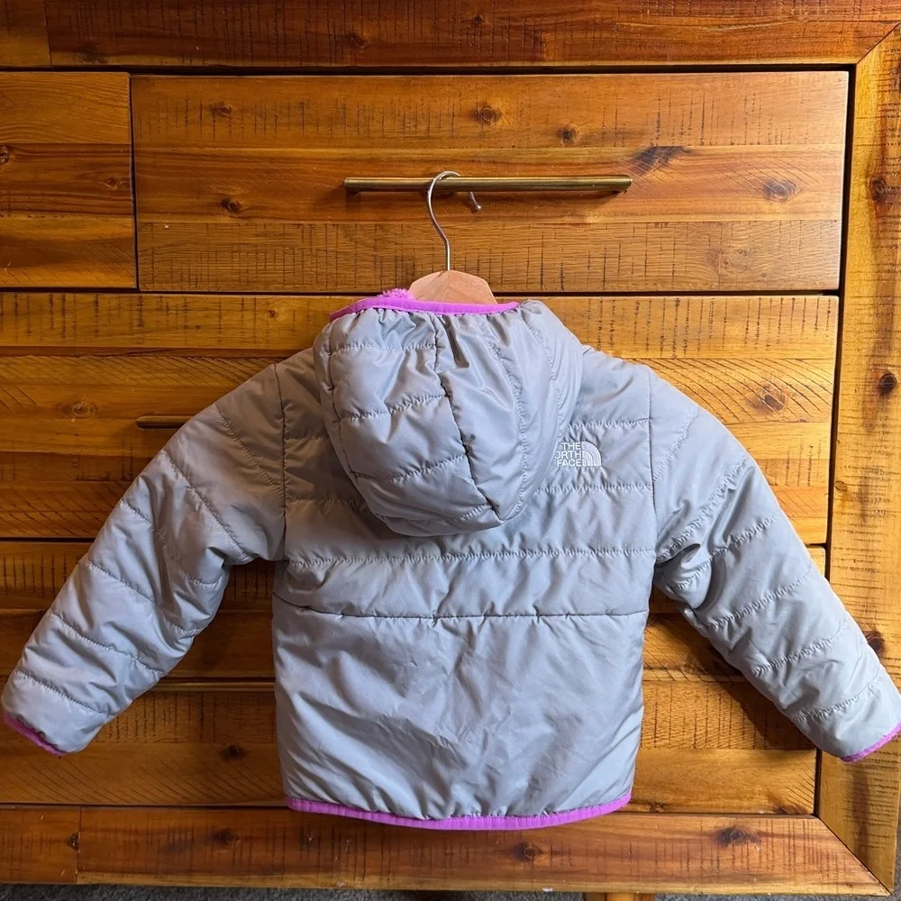 The North Face Girls Reversible Mossbud Swirl Hooded Jacket